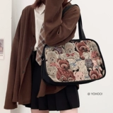 Оригинальная японская ретро студенческая юбка в складку, сумка на одно плечо, шоппер, книга из ткани, ранец, брендовая сумка через плечо, с медвежатами