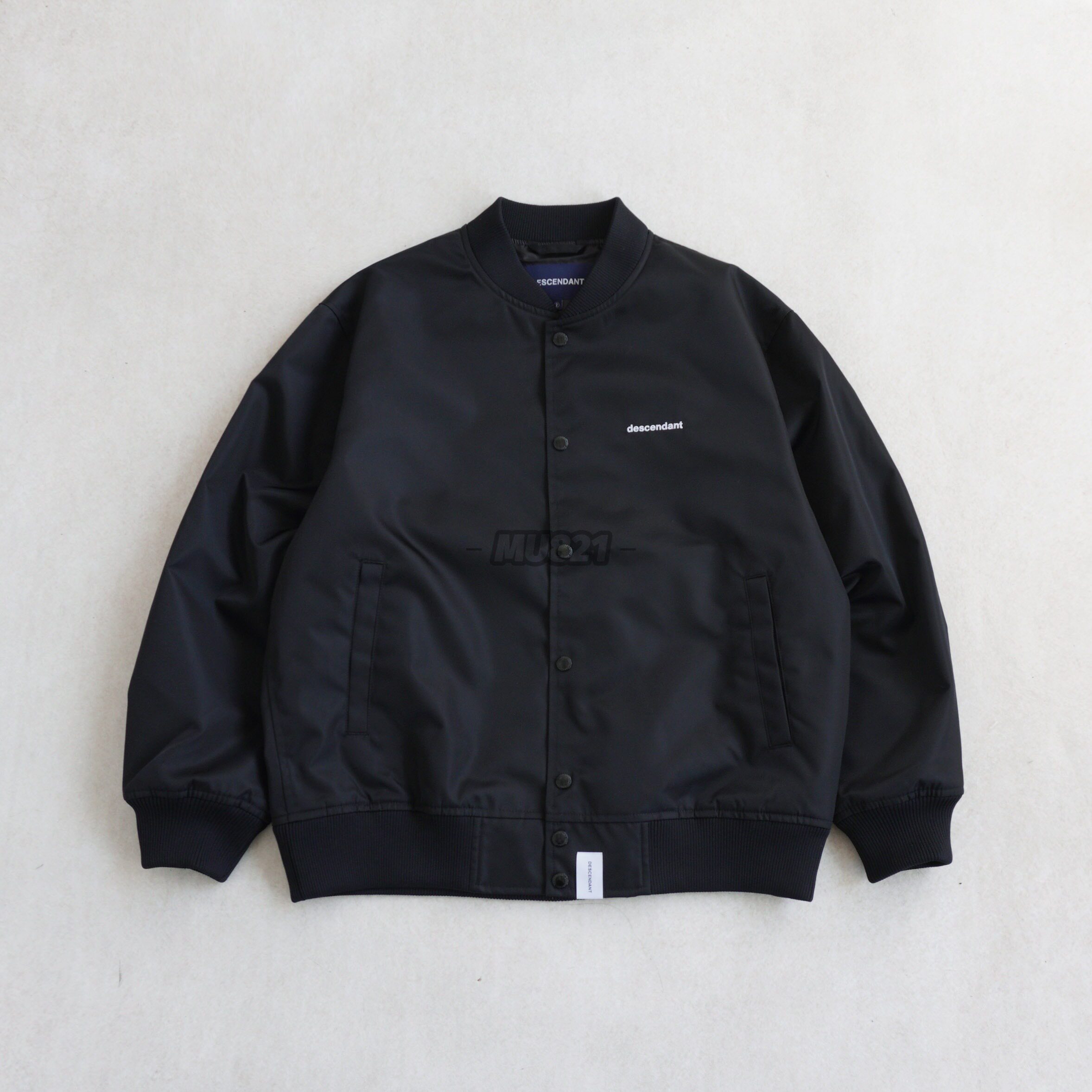 MU821现货DESCENDANT ECHO SATIN JACKET尼龙大鲸鱼棒球夹克26ss评价