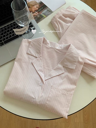 Хлопковая осенняя пижама, лонгслив, штаны для отдыха, дизайнерский комплект, тренд сезона