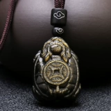 Знак зодиака 2026 года — Свинья в черепахе Кулон Хэ Диджи Дракон Черепаха Лин 1 Черепаха Золотая черепаха