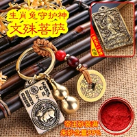 Кролик [Манджушри Бодхисаттва] Полный латунь + полный тыквен Император Песок + Медс Зодиак Страж