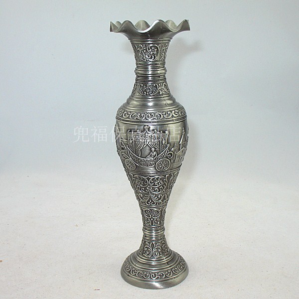 Russian Crafts Gifts Pendulum silver tints Vase Round Wagons Big specialities l Tourist home hem Gifts for foreigners