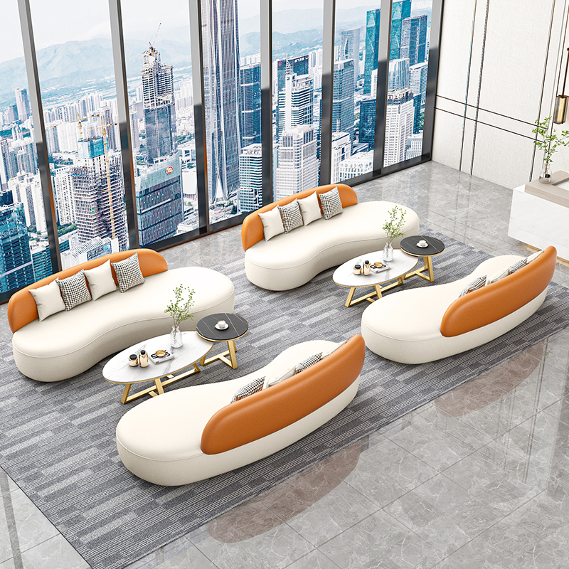 Nordic beauty salon reception sofa tea couples costume shop online red cream wind club wedding dress shop leisure sofa