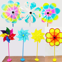 Windmill desktop ornaments Childrens Day classroom tabletop decoration windmill insert windmill shelf base