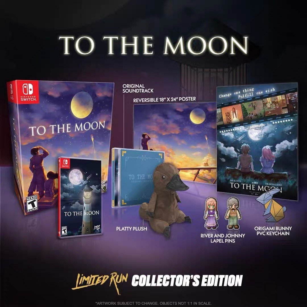 去月球Switch豪华版中文版游戏收藏卡限定版周边全新典藏游戏片