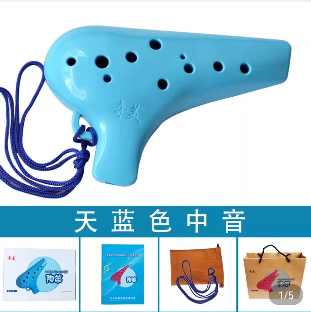 Chimei 12 Kong beginner scholar Tao flute elementary school student midtone AC tone AC tone SC tone twelve hole resin beginner Tao flute 