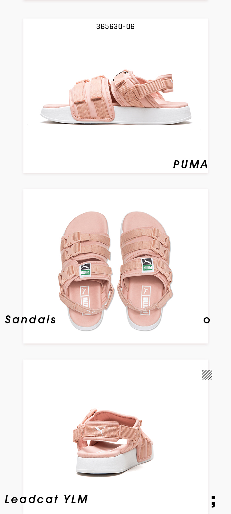 Puma Hummer Dép Nam và nữ giày thể thao bãi biển Leadcat YLM vài mô hình dép 365630-01-06 dép quai hậu nữ đi học