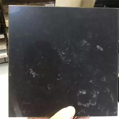 Quartz stone 2 0 thick monochrome two-color stone grain color solid color black powder room balcony overall cabinet countertop