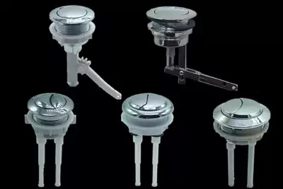 Toilet accessories water tank double press button single button round old toilet tank cover accessories Flushing parts
