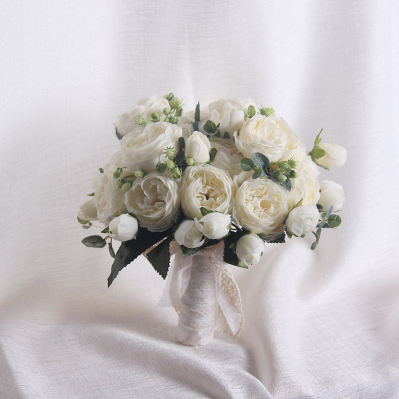 Han Style Meritocracy Emulation Bride hands a flower art wedding photo Photography Props Photo Lovers take a bouquet of flowers