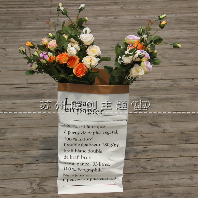 Korean wedding photography props Location photo Indoor photo theme Beautiful hand bouquet long pole simulation rose