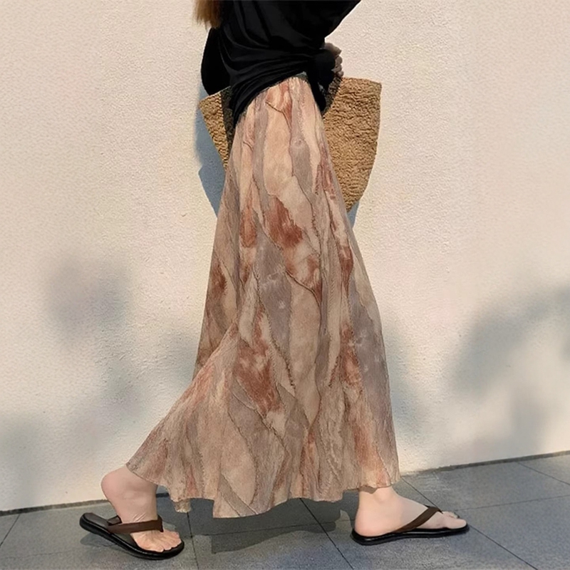 Beautiful Skirts for Women for Important Occasions at the Beach, Summer Stunning Floral Midi Skirts, Long Irregular A-Line Skirts