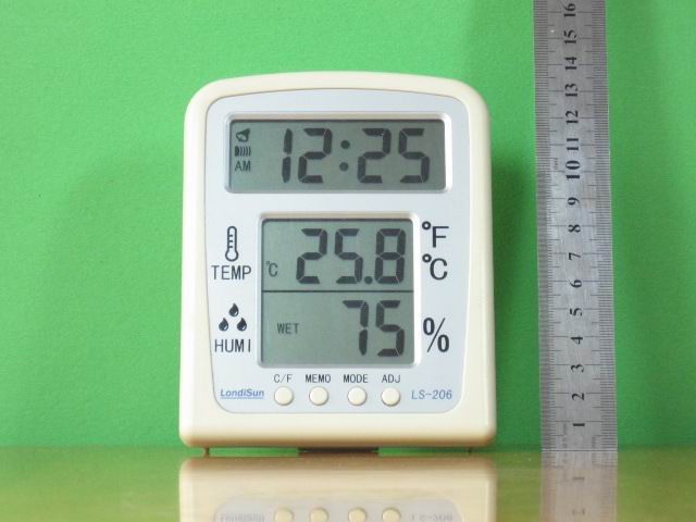 Landi Electronic Thermohygrometer LS-206 Large Screen Indoor Digital Thermometer Digital Thermometer