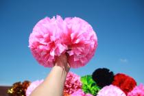 Colorful matte peach red-competition examination flower ball cheerleading flower ball inter-class exercise flower ball hand flower ball hand flower