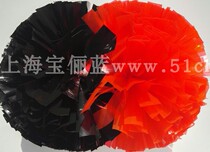 Red-black double-headed two-color game flower ball cheerball handflower handflower class exercise flower ball cheerleading flower
