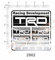 Car model Toyota racing car (modified stickers decorative stickers) universal logo metal stickers(2862)