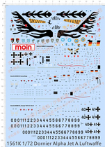 Aircraft Model 1: 72 Alpha Jet Jet (Logo) Special Water sticker(1561K)