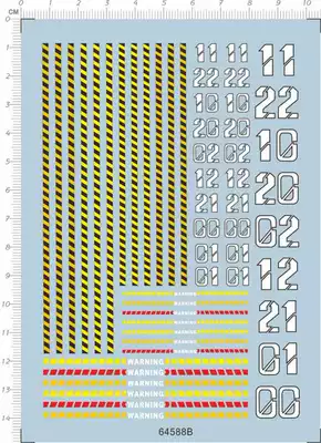 Gundam model launch pad Gunku base platform (Warning stripes) dedicated water patch (64588B)