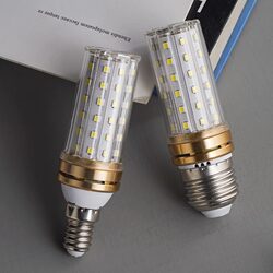 Led Light Bulb Energy-Saving Lamp Screw Base E27E14 Ultra-Bright Lighting 3W5W7W Household Warm White Light Three-Color Dimming Bulb