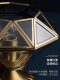 All-Copper Diamond Ceiling Lamp Corridor Aisle Lamp Post-Modern Entrance Balcony Lamp Zhongshan Lamp Manufacturer Direct Sales