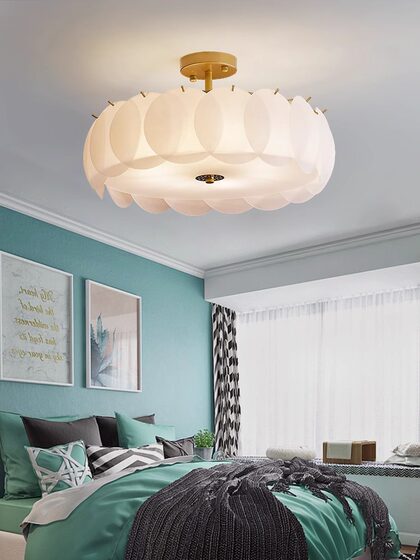2023 New Master Bedroom Ceiling Lamp Postmodern Casual Children's Room Light Luxury Scandinavian Lamp Zhongshan Manufacturer