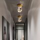 Crystal Ceiling Light, Light Luxury Corridor and Hallway Light, Balcony Home Foyer Entrance Lighting Fixtures, Direct Sales from Zhongshan Manufacturer