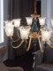 American light luxury chandelier, all-copper living room lamp, modern retro ceramic lamp, restaurant bedroom lamp, Zhongshan factory direct sales