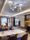 Nordic Crystal Chandelier All Copper Light Luxury Living Room Lamp Dining Room Bedroom Internet Celebrity Molecule Lamp Zhongshan Lamp Manufacturer Direct