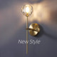 Crystal Ball Wall Lamp Background Wall Bedroom Living Room Bedside Lamp Nordic Post-Modern Light Luxury Lamps Zhongshan Factory Direct Sales
