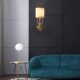 All-Copper Wall Lamp American Country Antlers Bedroom Bedside Lamp Nordic Balcony Light Luxury Guangdong Zhongshan Factory Direct Sale
