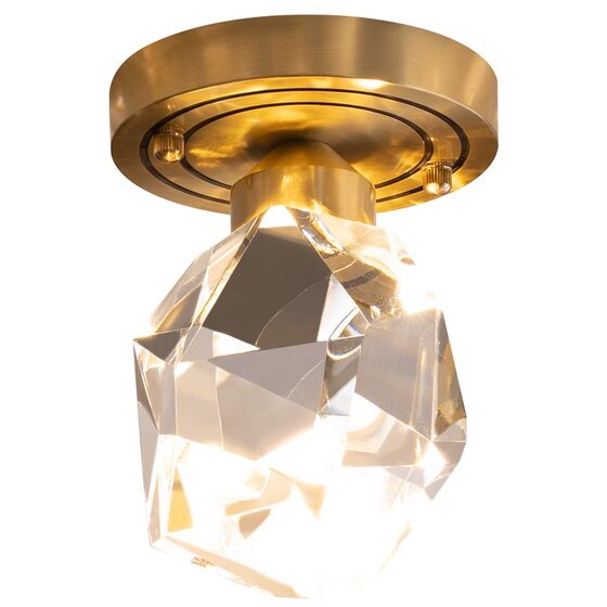 Crystal Ceiling Light, Light Luxury Corridor and Hallway Light, Balcony Home Foyer Entrance Lighting Fixtures, Direct Sales from Zhongshan Manufacturer
