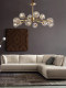 Nordic Light Luxury Crystal Chandelier Molecular Living Room Lamp Post-Modern 2024 New Model All-Copper Lighting Fixtures Direct Sales from Zhongshan Manufacturer
