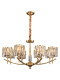 American-Style Crystal Chandelier, Light Luxury Living Room Lighting, Modern Dining Room and Bedroom, Elegant All-Copper Lamps, Direct Sales from Zhongshan Manufacturer