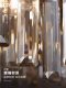 American-Style Light Luxury Crystal Chandelier, Post-Modern Minimalist Living Room, Round Dining Room, All-Copper Villa Lamp, Direct Sales from Zhongshan Manufacturer