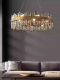 American-Style Light Luxury Crystal Chandelier, Post-Modern Minimalist Living Room, Round Dining Room, All-Copper Villa Lamp, Direct Sales from Zhongshan Manufacturer