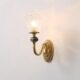 American Retro Wall Lamp All-Copper Tv Wall Corridor Aisle European Ceramic Master Bedroom Bedside Lamp Zhongshan Manufacturer