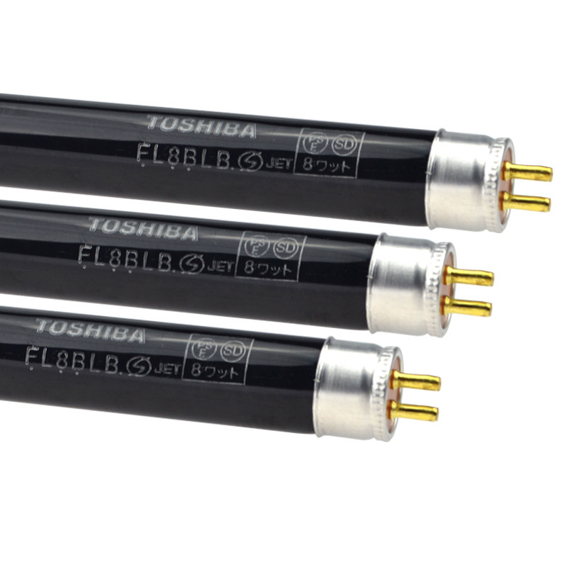 Toshiba TOSHIBA FL4W 6W 8W BLB fluorescent magnetic particle inspection desk lamp flaw detection money detection purple light T5 black