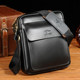 Tide brand fashion leather men's bag shoulder bag cowhide men's Messenger bag casual mini small bag Messenger leather bag backpack