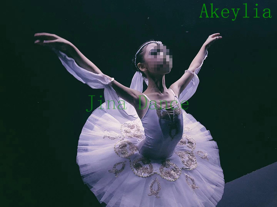 Dance Dj Ballet Fluffy Dress Competition Performance Clothing White Korea Suede 7 Floors Yarn Ballet Tutu Custom Phantom