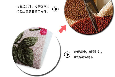 thảm cửa tấm thảm chùi chân bếp nhà phòng khách phòng tắm phòng ngủ lối vào cửa thấm thảm không trơn trượt [tùy chỉnh] - Thảm sàn thảm ghép trải sàn