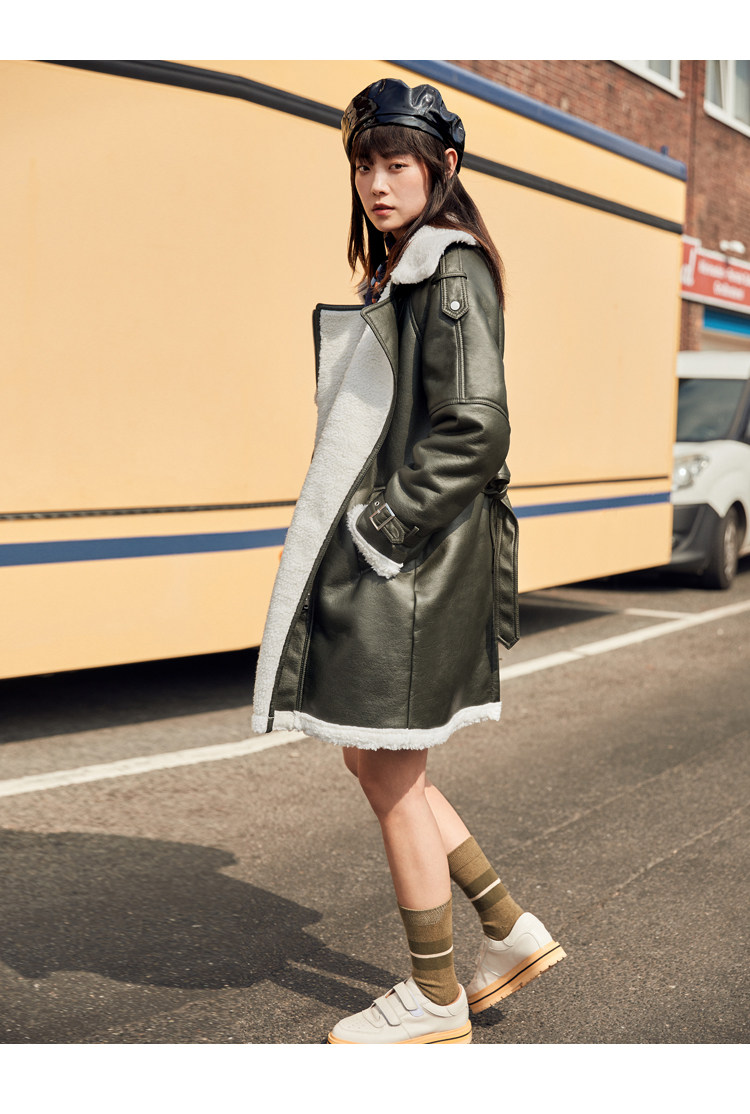 Manteau de fourrure femme PEACEBIRD    - Ref 3174647 Image 12