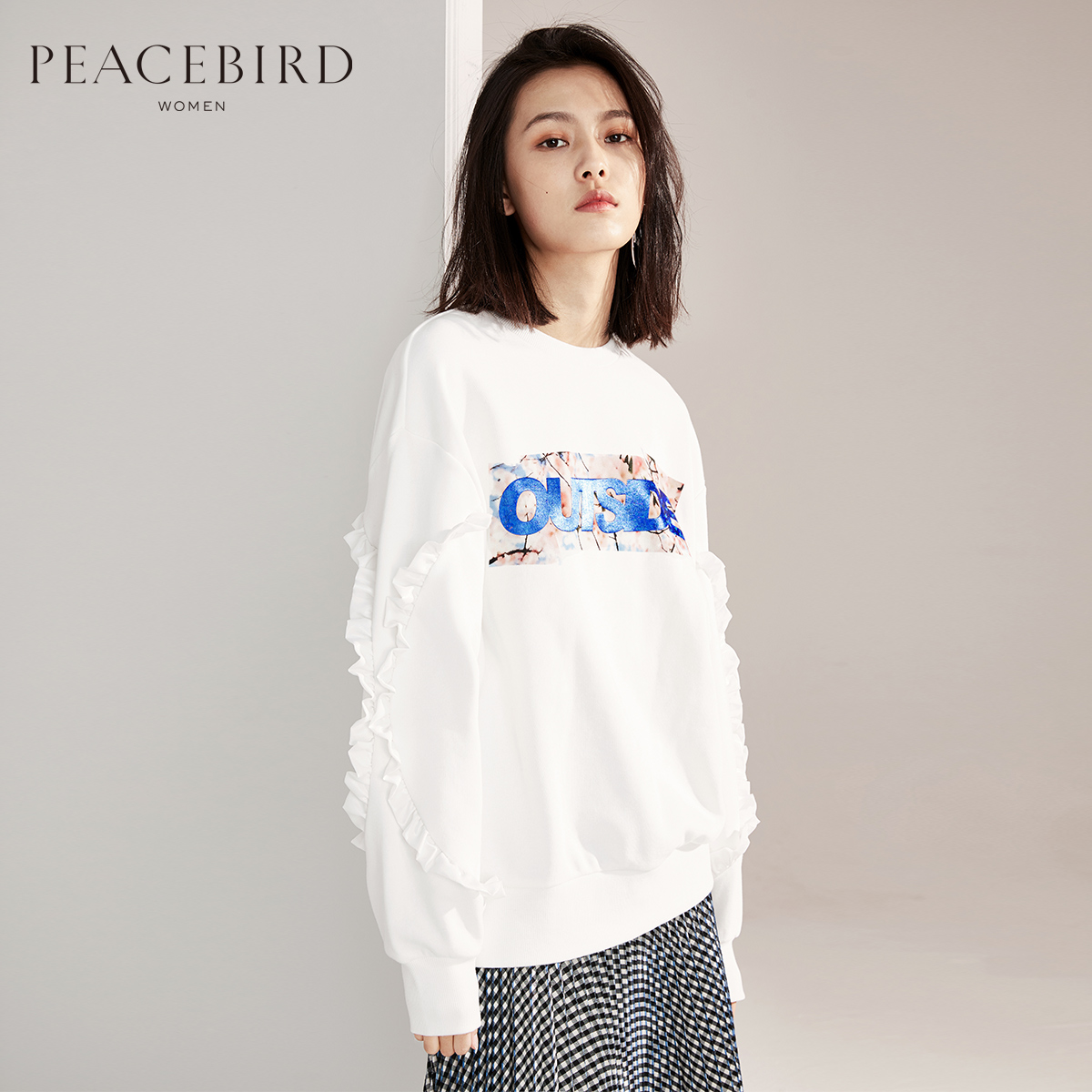 Sweatshirt femme PEACEBIRD    - Ref 3213998 Image 1