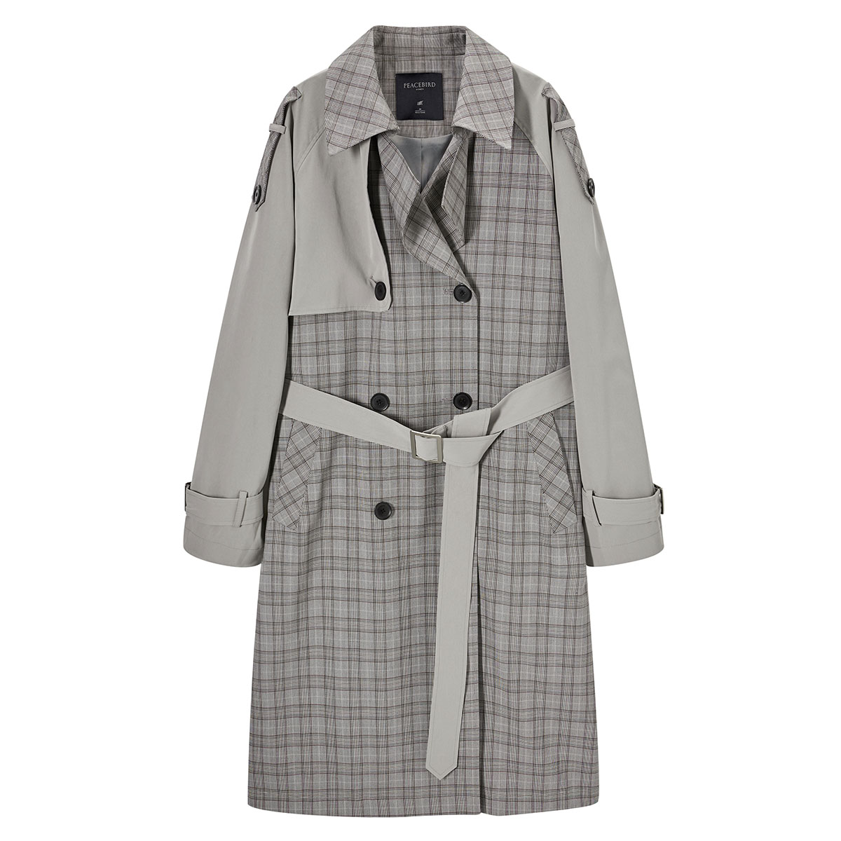 Trench pour femme PEACEBIRD    en Polyester - Ref 3226348 Image 5