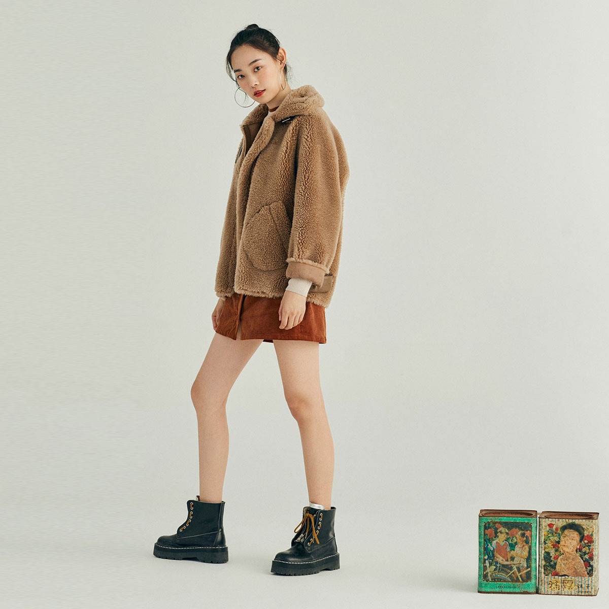 Manteau de fourrure femme PEACEBIRD    - Ref 3174216 Image 3