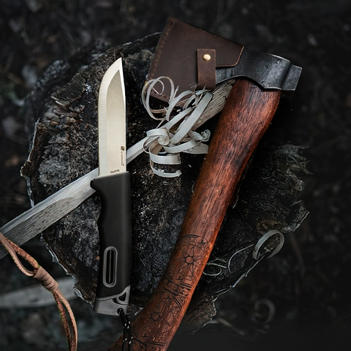 Выживание на открытом воздухе Shanchak Steel Высокая резкость, высокая твердость, портативное тело антифункциональное нож, открытый лезвие прямой нож