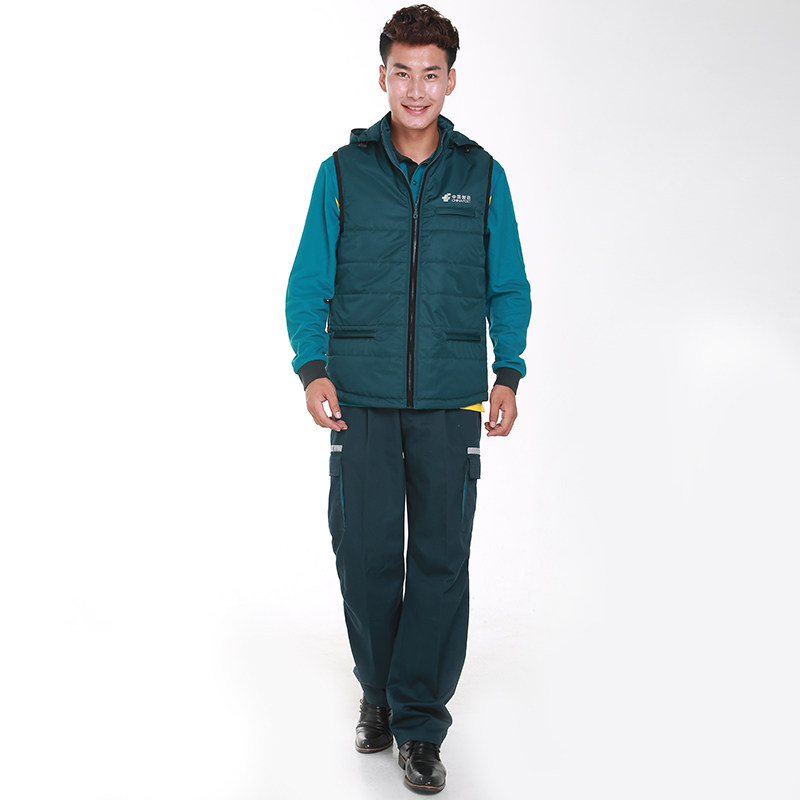 2017 Postal work clothes Field cotton vest waistcoat Post-delivery member's uniform