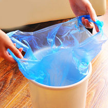 Hand-held vest garbage bag thickened household garbage bag plastic bag 46x63cm 30 pieces