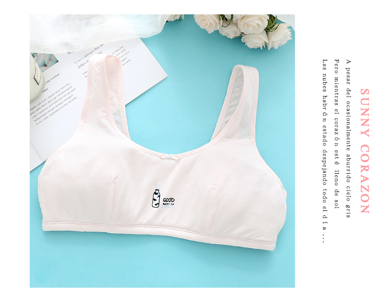 Yilanfen thương hiệu đồ lót nữ thời kỳ phát triển vest nữ sinh bông cô gái áo ngực mỏng thể thao quần lót nữ cotton