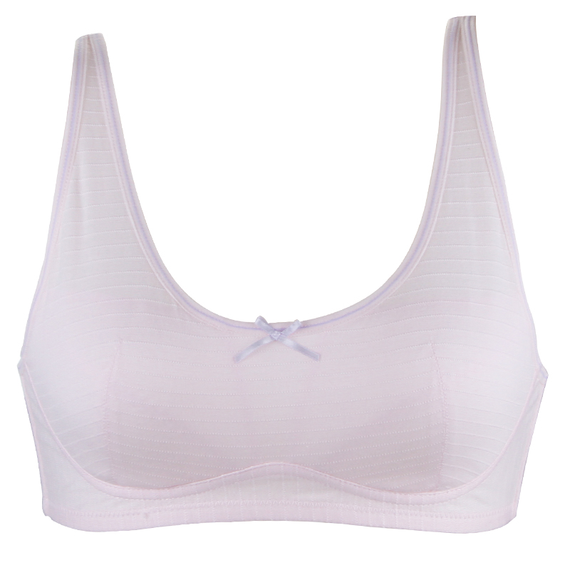 Yilanfen new girl bra development period cotton female middle school student vest underwear without rim sports bra