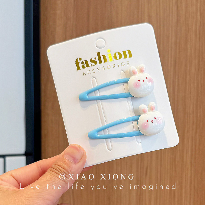 Kids Barrettes Cute Cartoon Hair Pin Baby Hair Accessories Rabbit Strawberry BB Clip Girl Side Clip Bang Clip New Arrival — 25